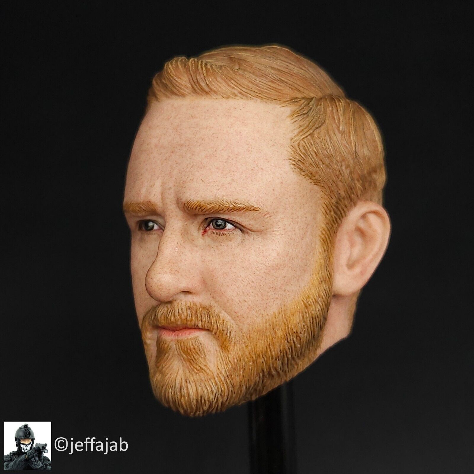 1:6 scale DamToys Navy SEAL Operation Red Wings Sniper Male Head Sculpt