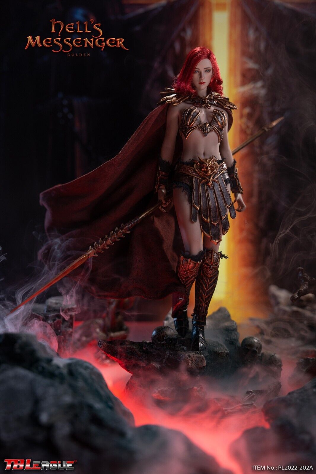 1:6 TBLeague PL2022-202A Hell’s Messenger Golden 12" Female Fantasy Figure