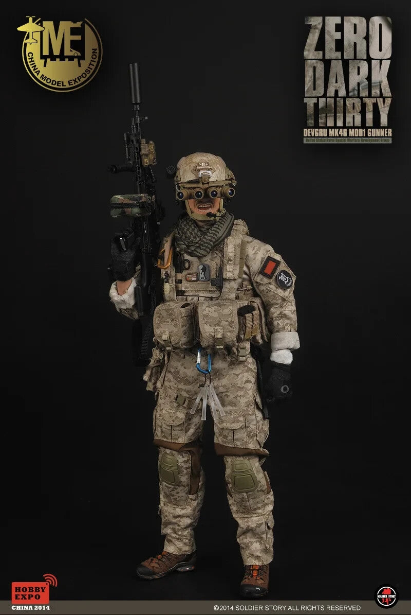 1:6 Soldier Story Zero Dark Thirty MK46Mod1 Gunner Mission Maps for 12" Figures