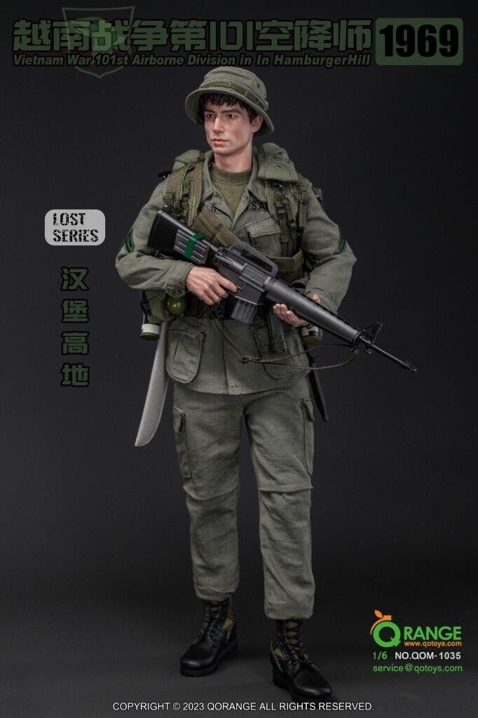 1:6 scale QO Toys Vietnam 101st Airborne Hamburger Hill M6 Bayonet Knife
