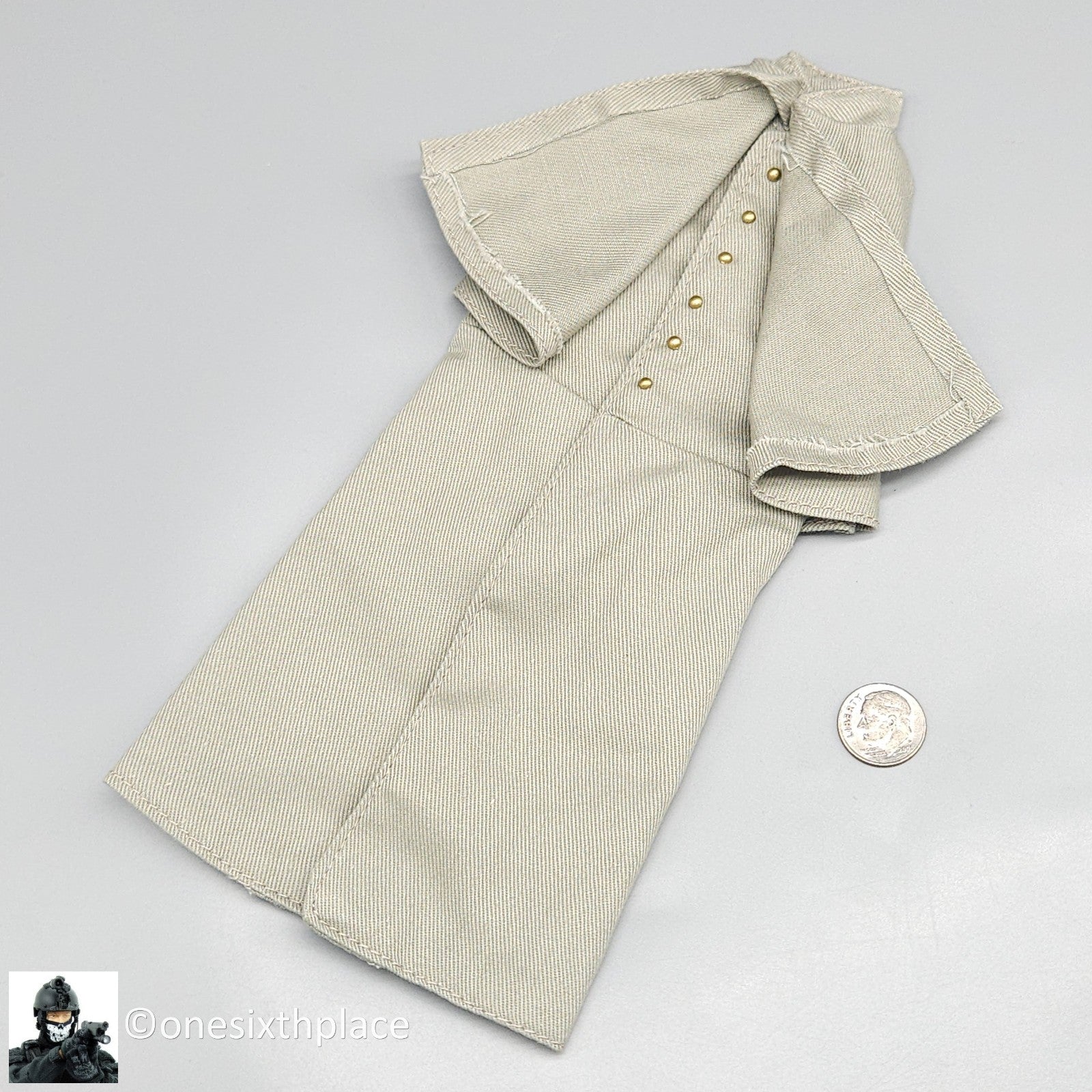 1:6 scale Sideshow Civil War 29th Alabama Confederate Greatcoat for 12" Figures