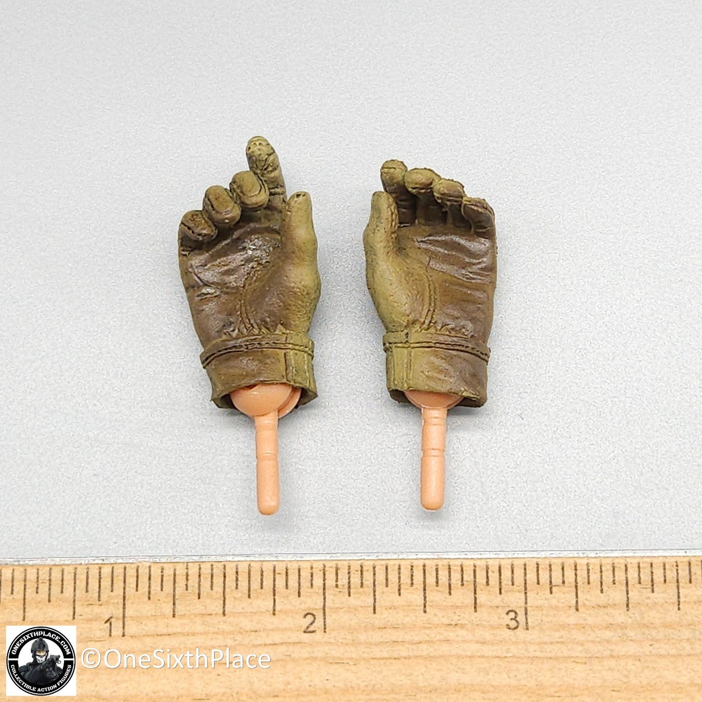 1:6 scale ACE SEAL Team 10 Tan Gloved Hands for 12" Figures