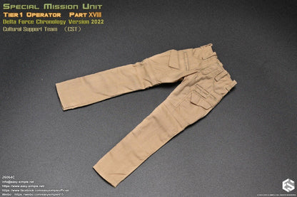 1:6 Easy & Simple Delta Force 2022 Cultural Support Team CST Female Tan Pants