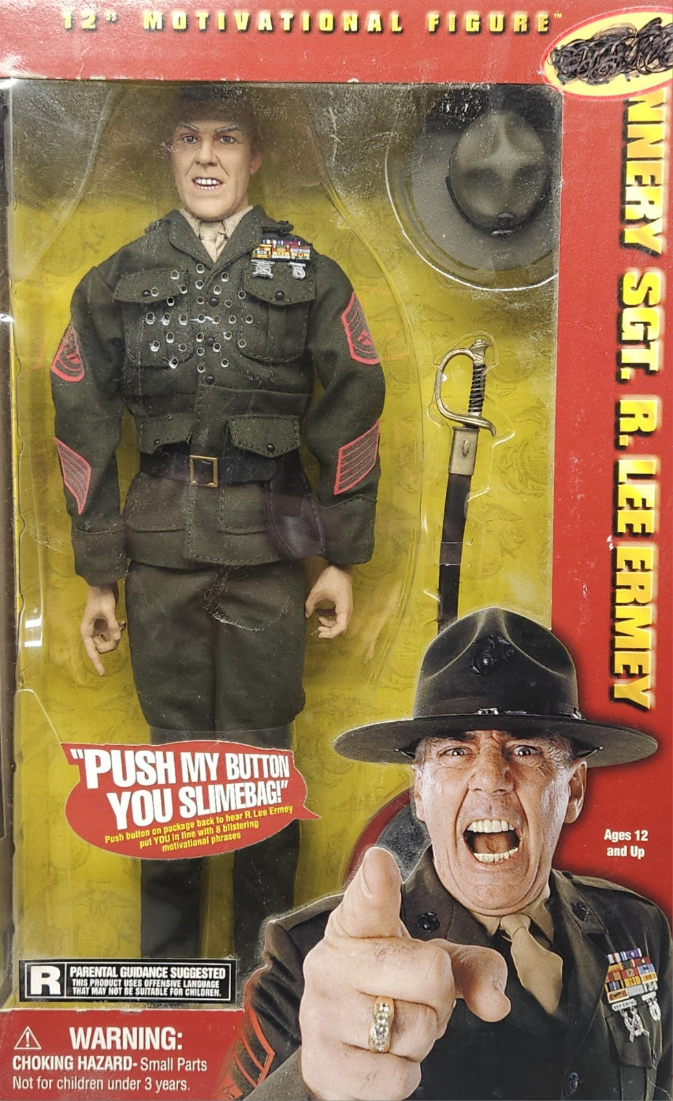 1:6 scale Sideshow Talking USMC Gunnery Sgt. R Lee Ermey Male Body 12" Figure