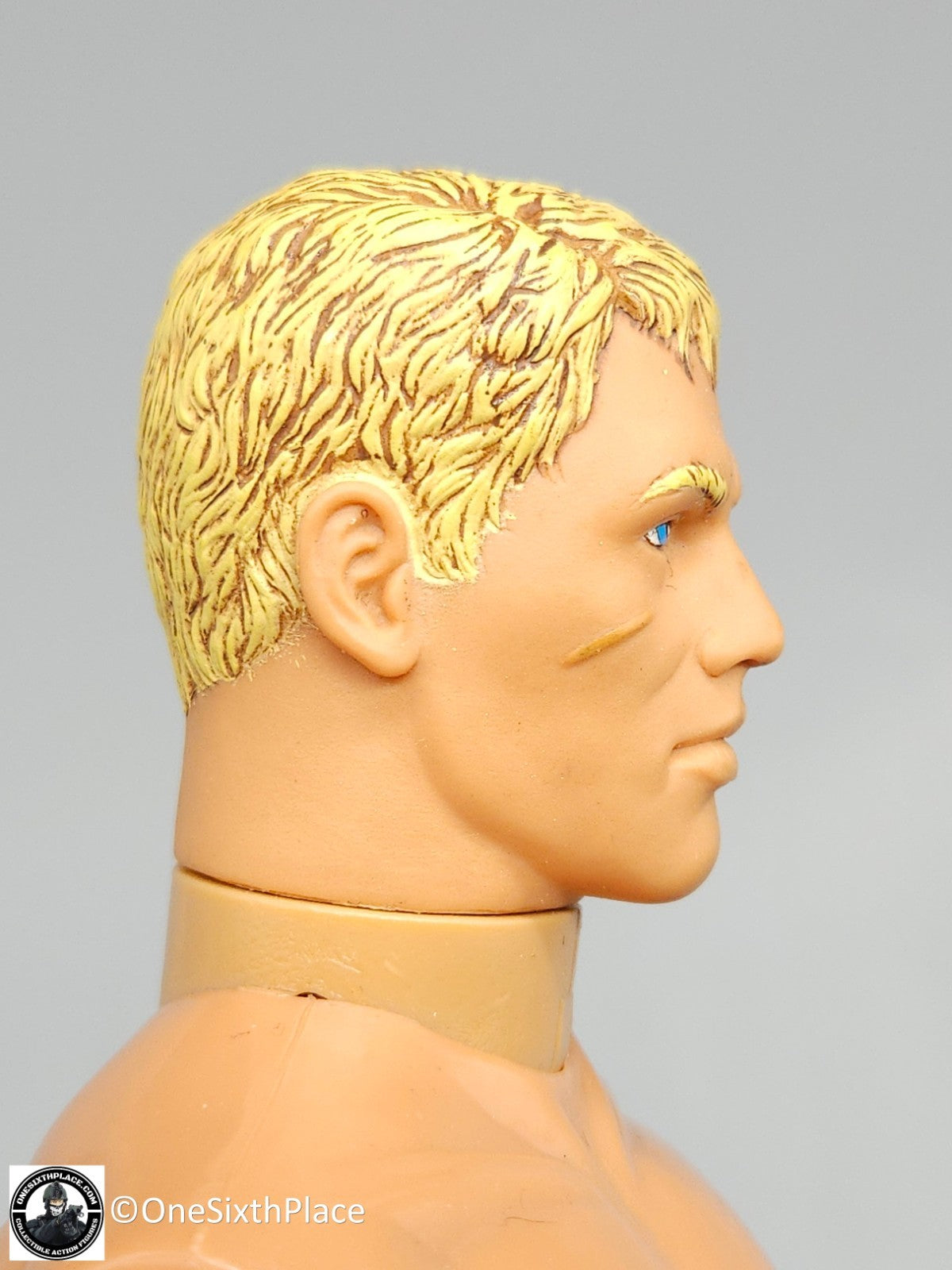 1:6 scale Hasbro GI Joe 1996 Male Nude Body w/ Blond Highlights Hair 12" Figure