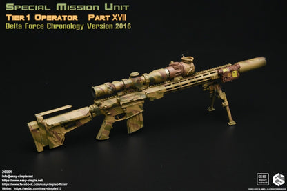 1:6 Easy & Simple Delta Force Chronology 2016 JG-06 VSASS Sniper Rifle Set