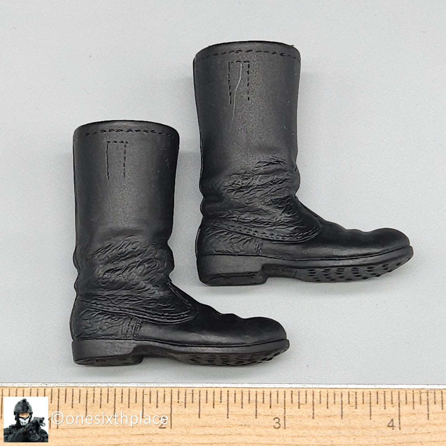 1:6 scale Ultimate Soldier WWII German NCO Black Boots for 12" Figures