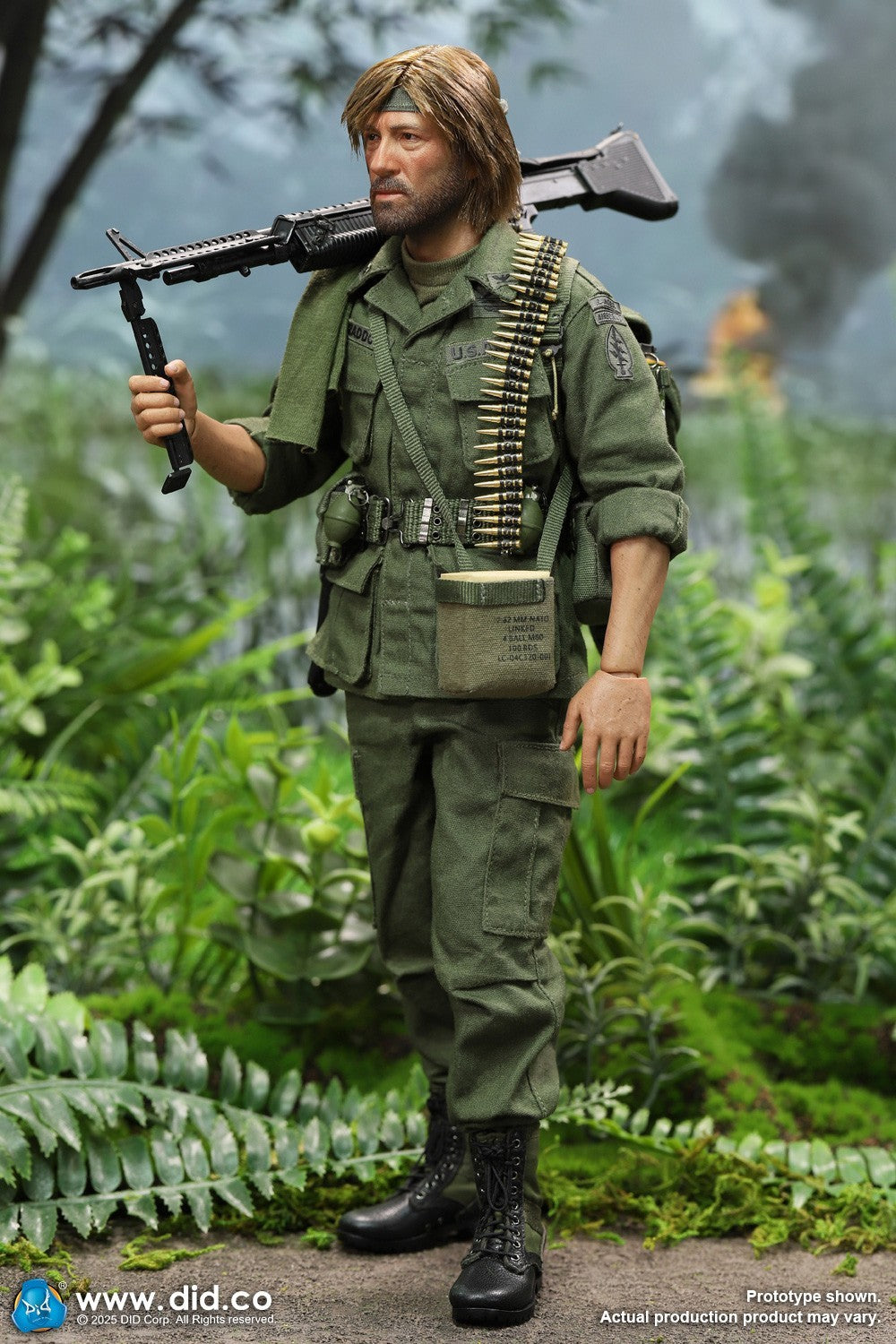 1:6 scale DiD Vietnam US Army Colonel James Male Body w/ Hands for 12" Figures