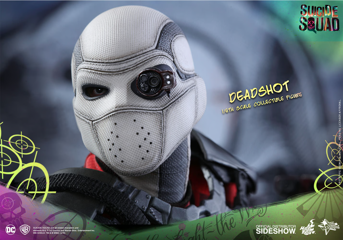 1:6 scale Hot Toys Deadshot Head Sculpt for 12" Figures MMS381