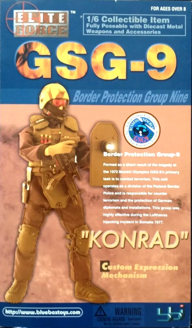 1:6 scale BBI GSG-9 Konrad Metal Small Riot Shield for 12" Figures