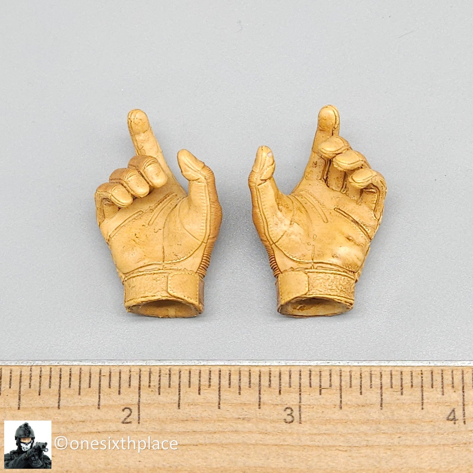 1:6 DamToys Operation Red Sea PLA Navy Corpsman Tan Gloved Hands for 12" Figures