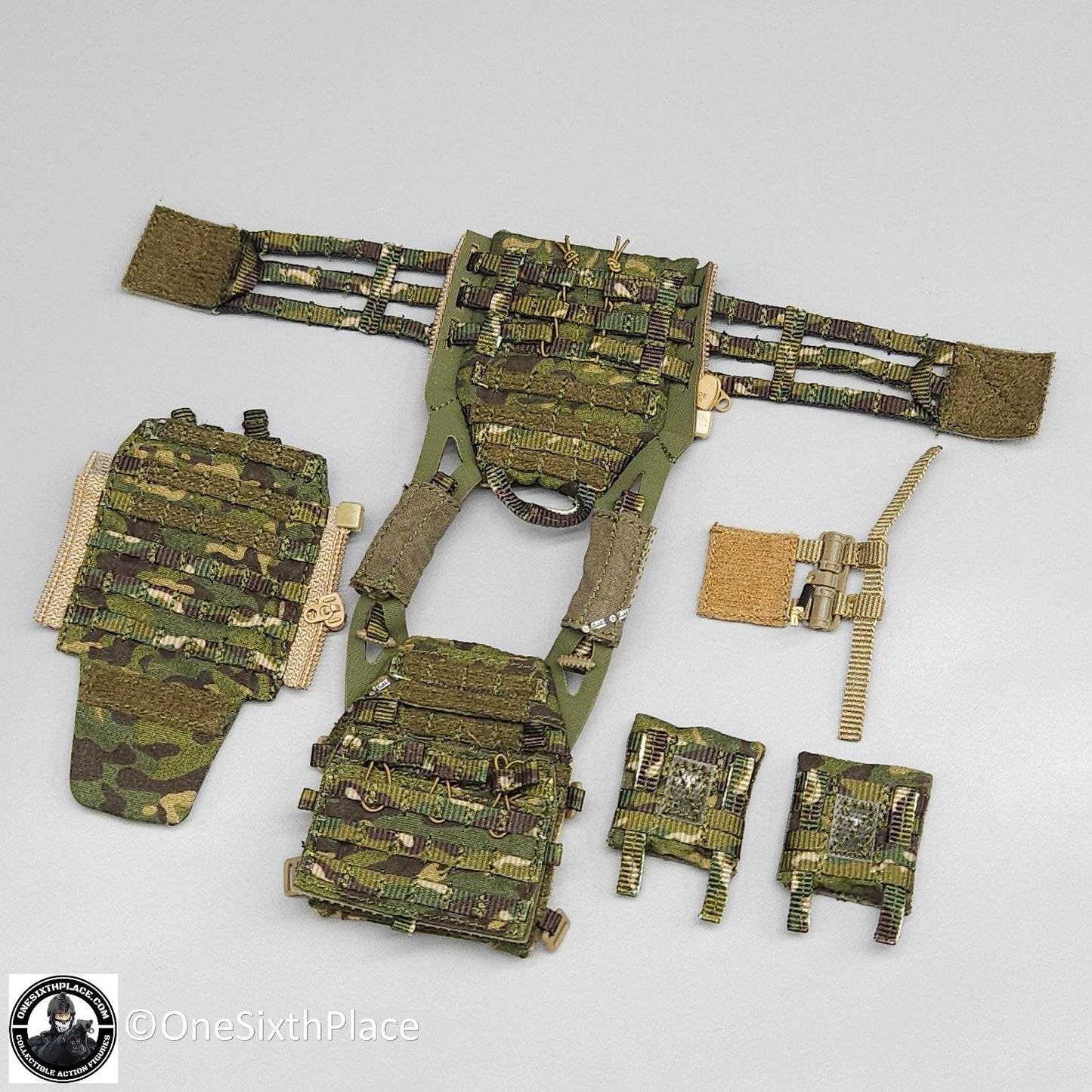 1:6 scale Easy & Simple SDU Assault Team 2023-2024 Jungle Multicam Plate Carrier