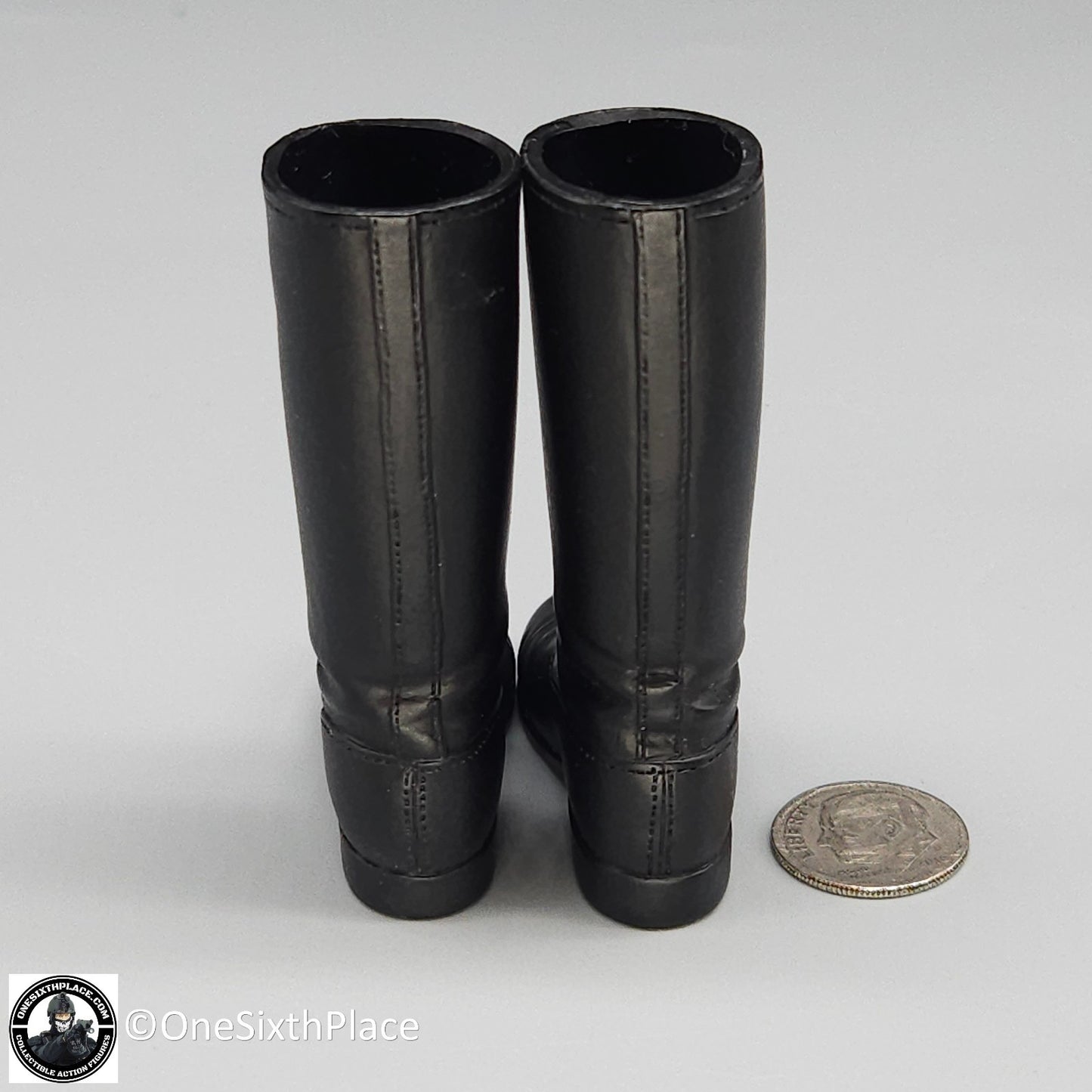 1:6 scale Dragon WWII German Tall Black Boots for 12" Figures