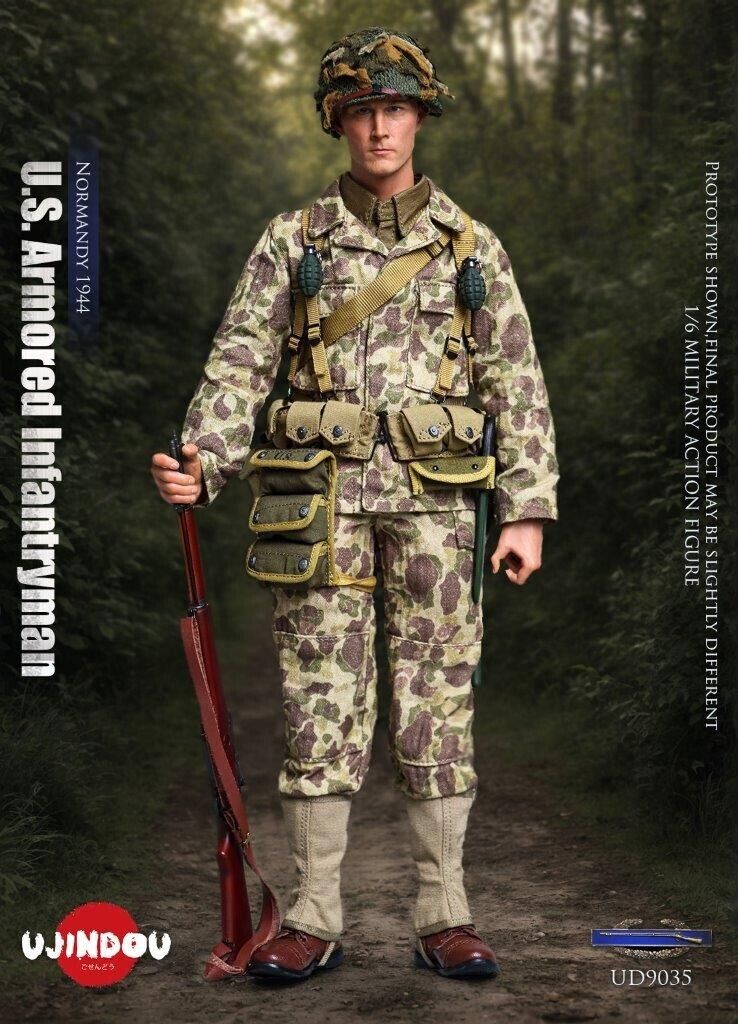1:6 scale Ujindou WWII US Armored Infantryman Leggings Gaiters for 12" Figures