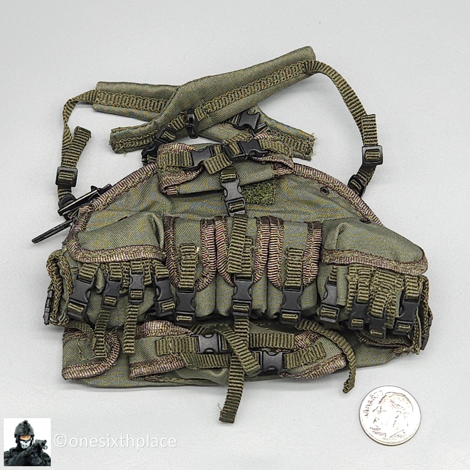 1:6 scale BBI 26th MEU Chopper Green Chest Rig for 12" Figures