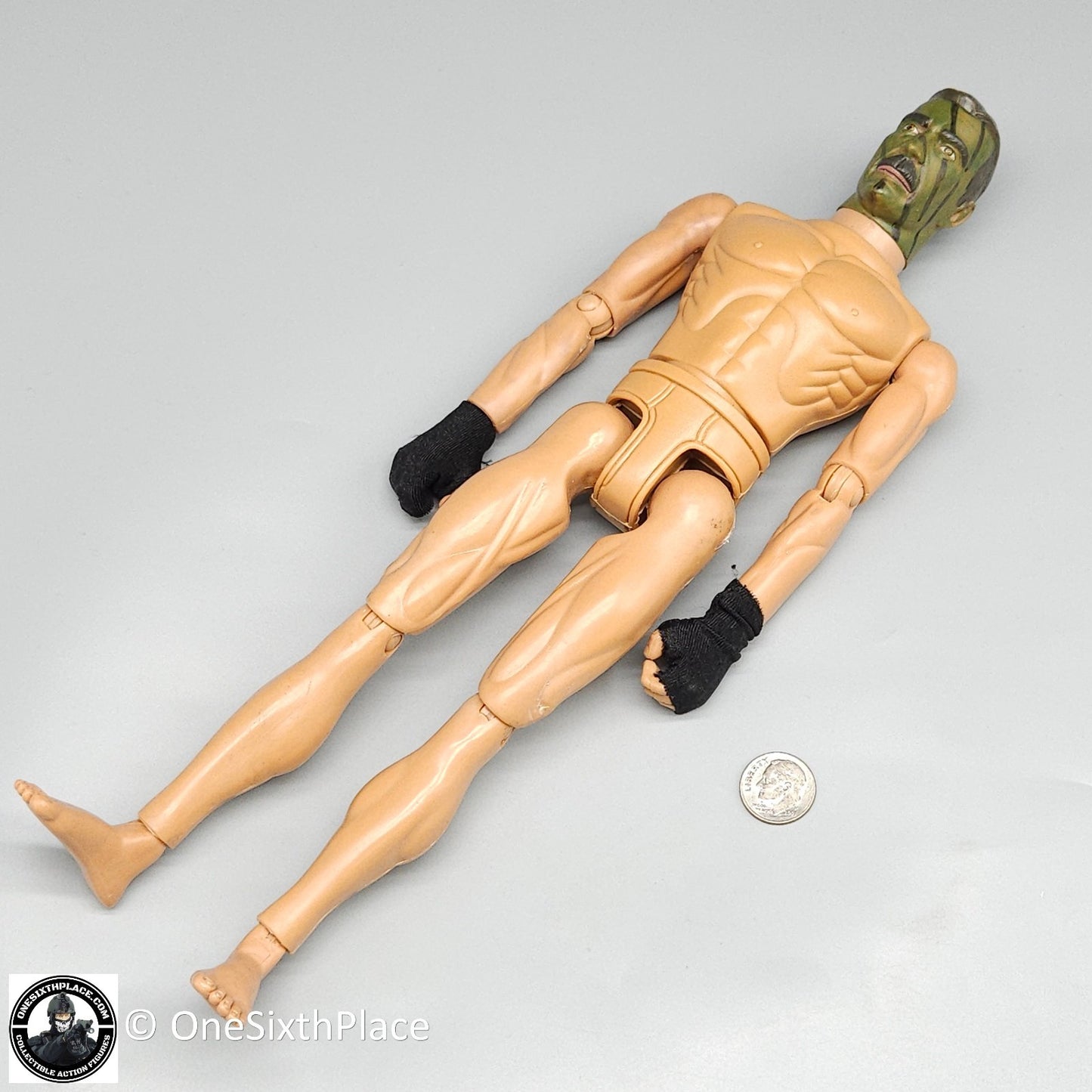 1:6 Ultimate Soldier Male Body w/ Camo Face Head & Gloves for 12" Figures