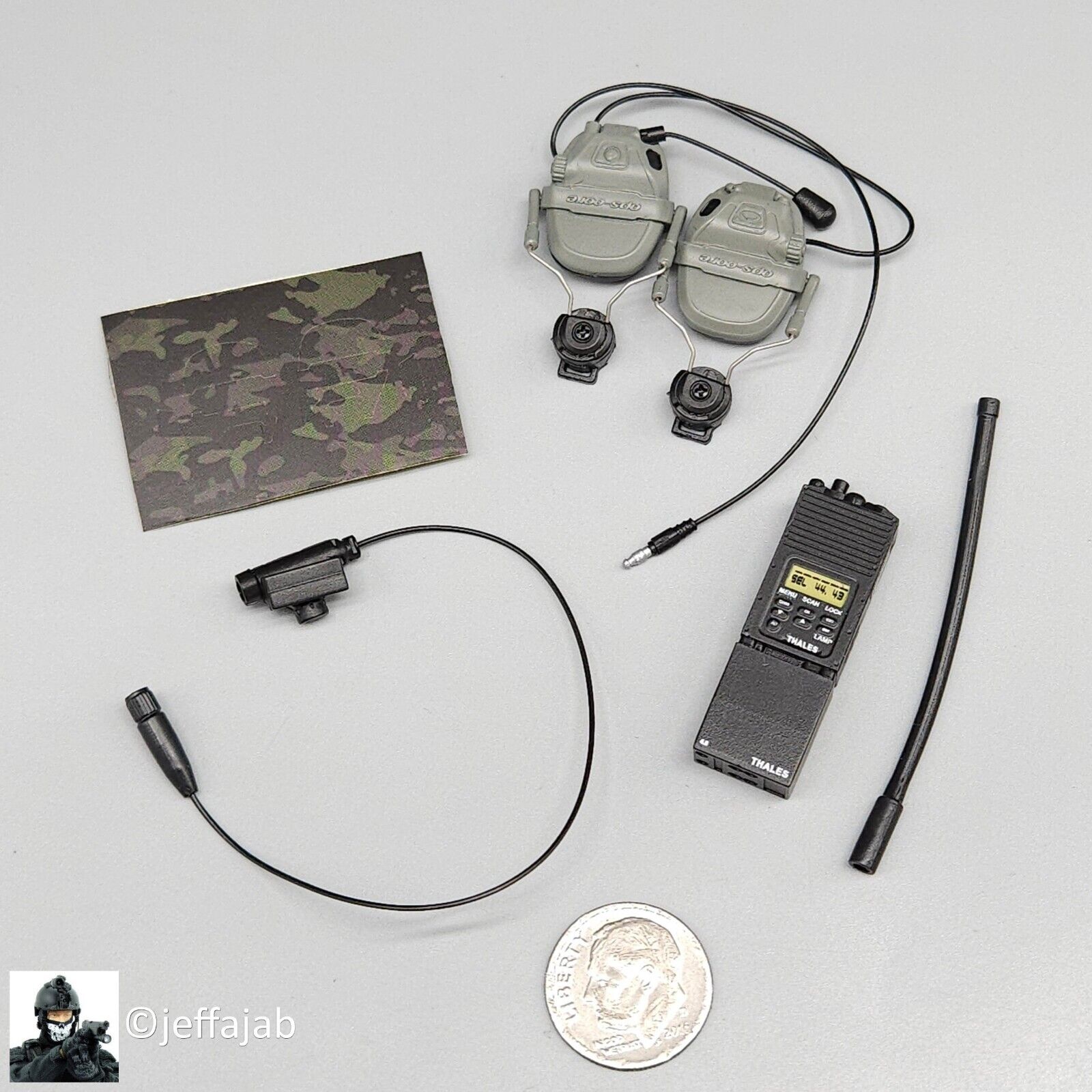1:6 scale Easy & Simple Veteran Tactical Instructor Chapter II Radio w/ Headset