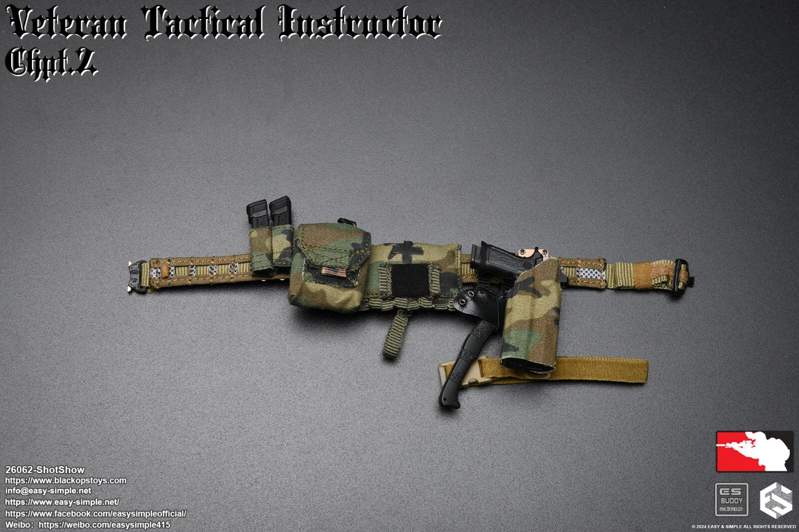 1:6 scale Easy & Simple Veteran Tactical Instructor Ch II SHOT SHOW Tactical Axe