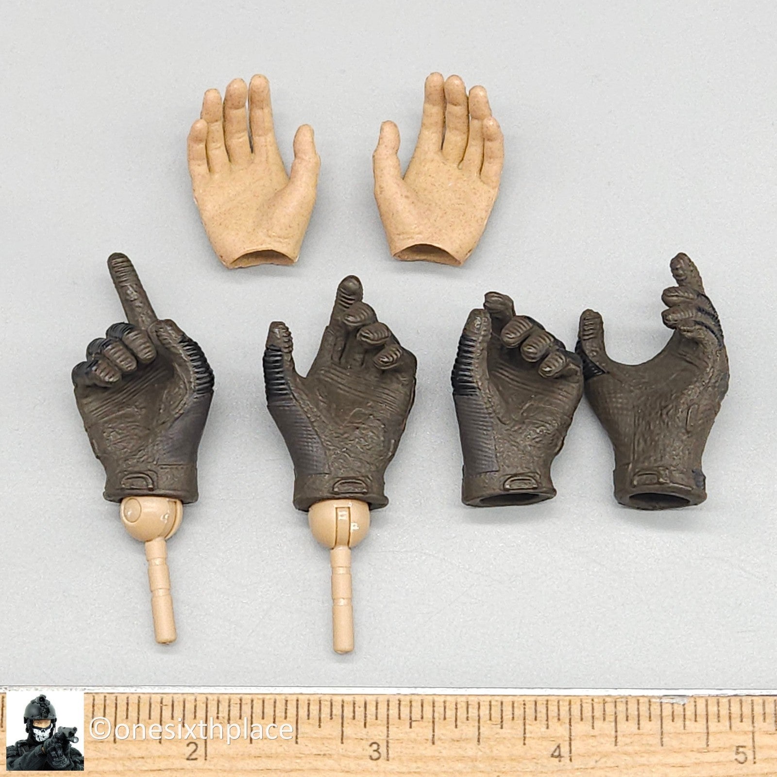 1:6 scale Easy & Simple Coalition Forces British SAS Gloved Hands Set