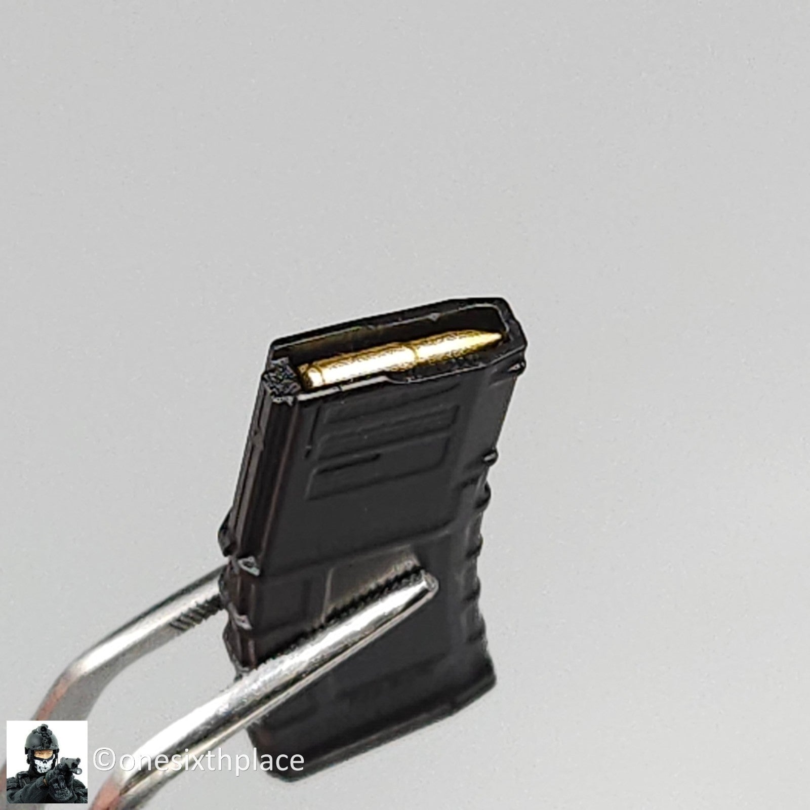 1:6 Easy & Simple Black 30rd PMAG Ammo Mag Rifle Accessory (x1) for 12" Figures