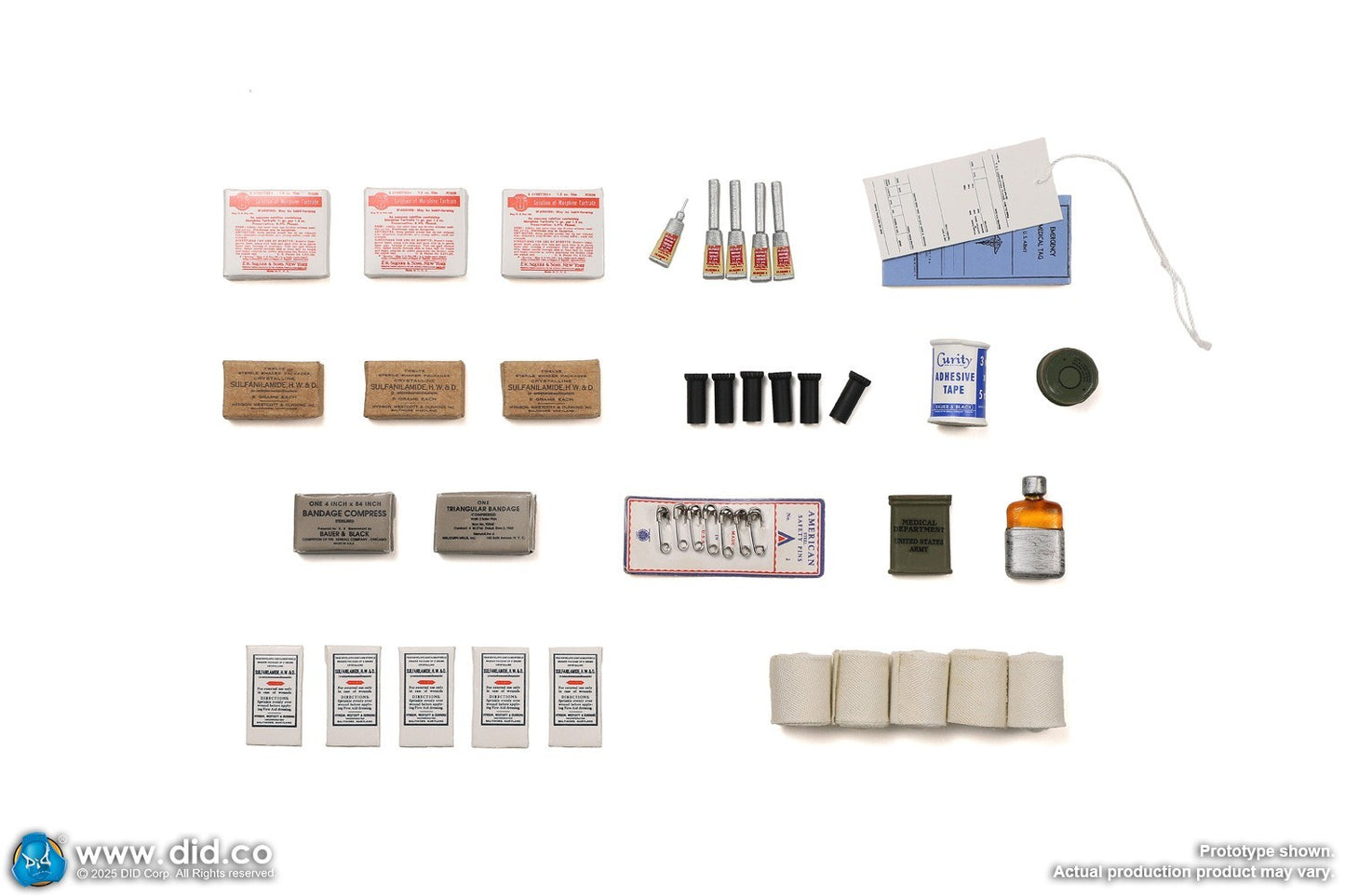 1:6 Scale DiD WWII US 2nd Ranger Battalion Medic Wade Medical Supplies