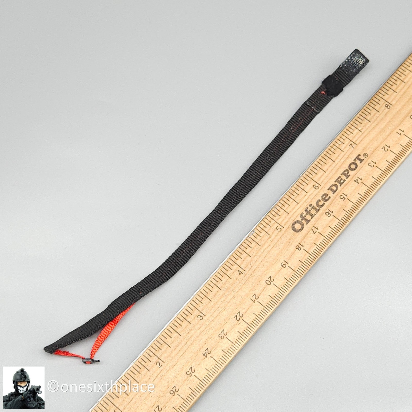 1:6 scale Easy & Simple PMC Grenadier Black Red Cobra Belt for 12" Figures