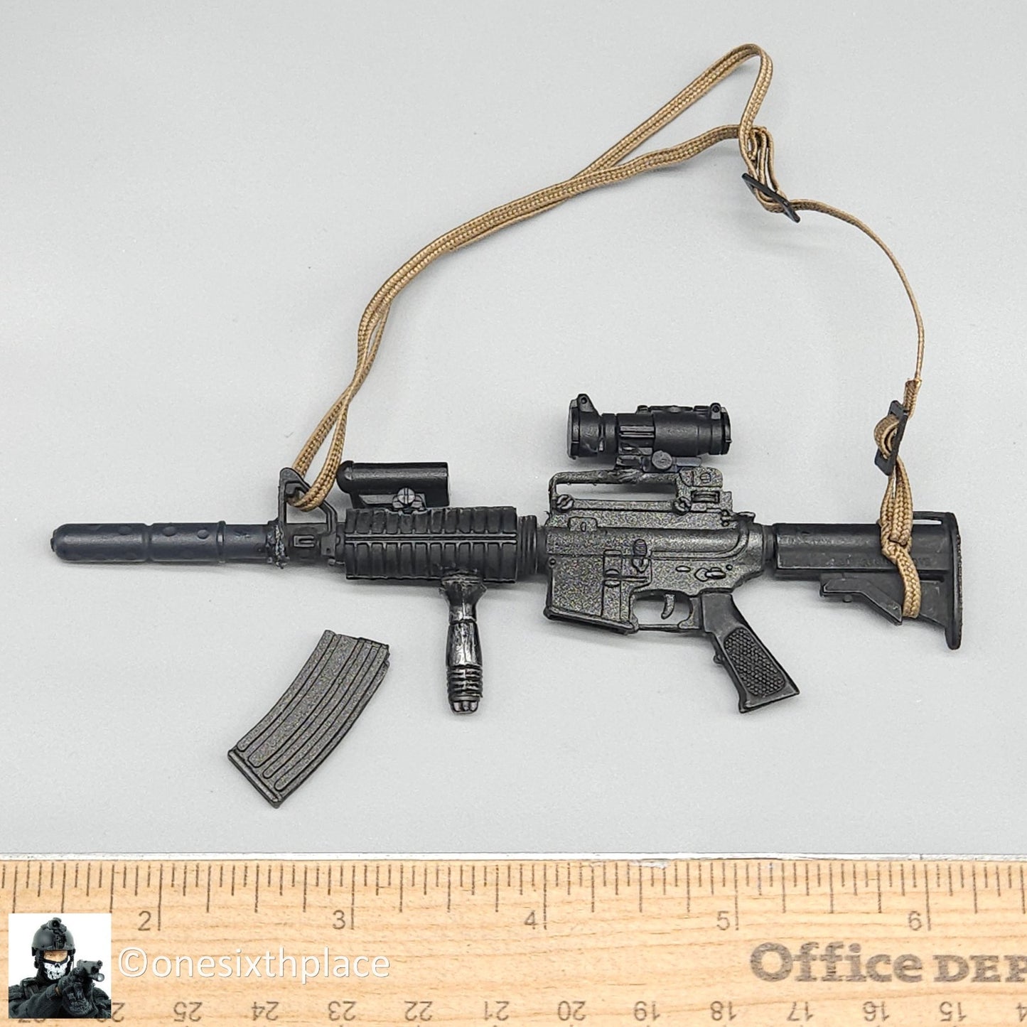 1:6 Ultimate Soldier Custom Colt Commando M16 w/ Silencer & EoTech Sight