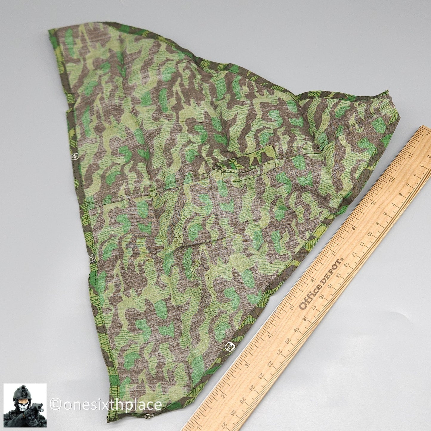 1:6 scale Ultimate Soldier WWII German NCO Splinter Camo Zeltbahn for 12" Figure