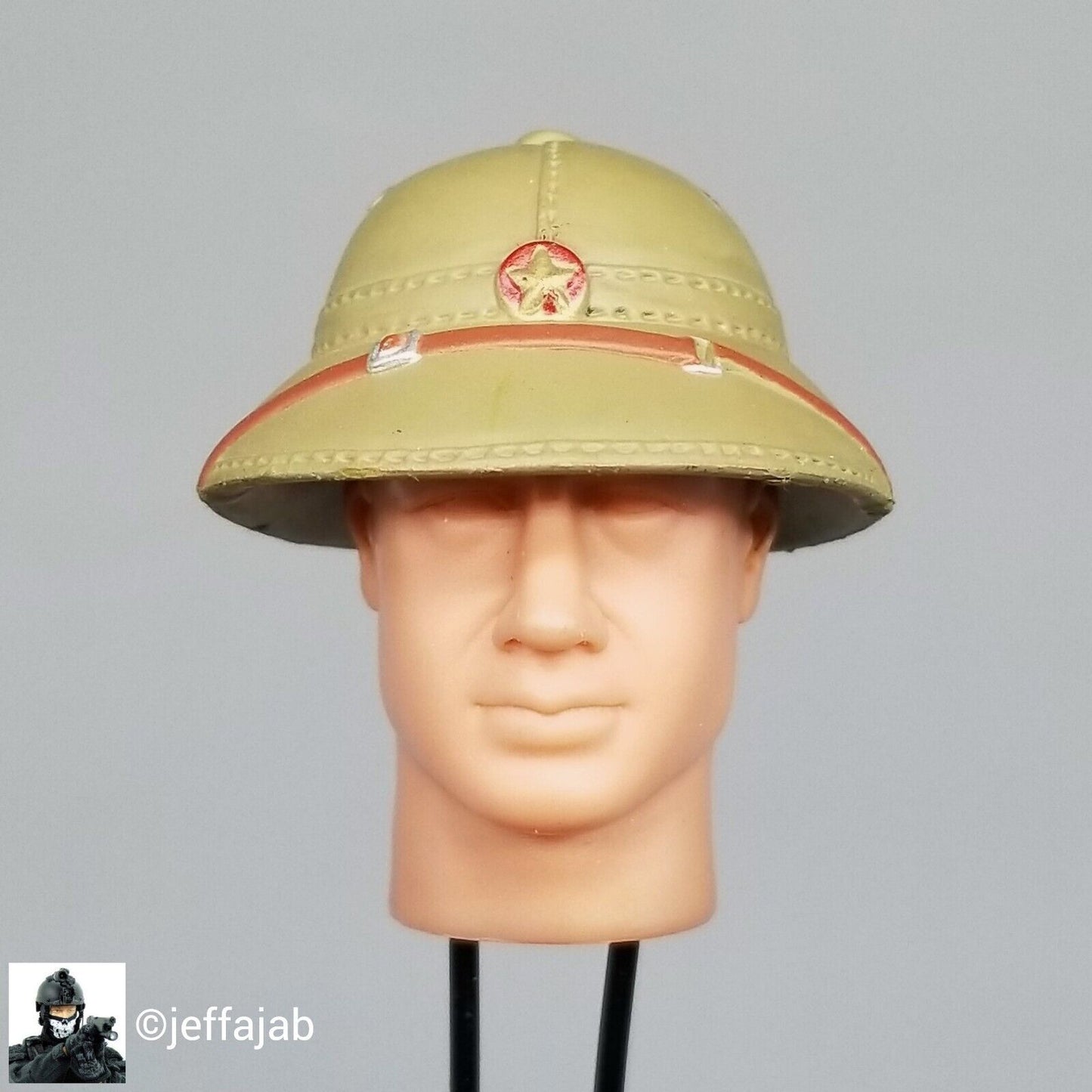 1;6 Ultimate Soldier Vietnam NVA Regular Pith Helmet for 12" GI Joe Dragon Hat