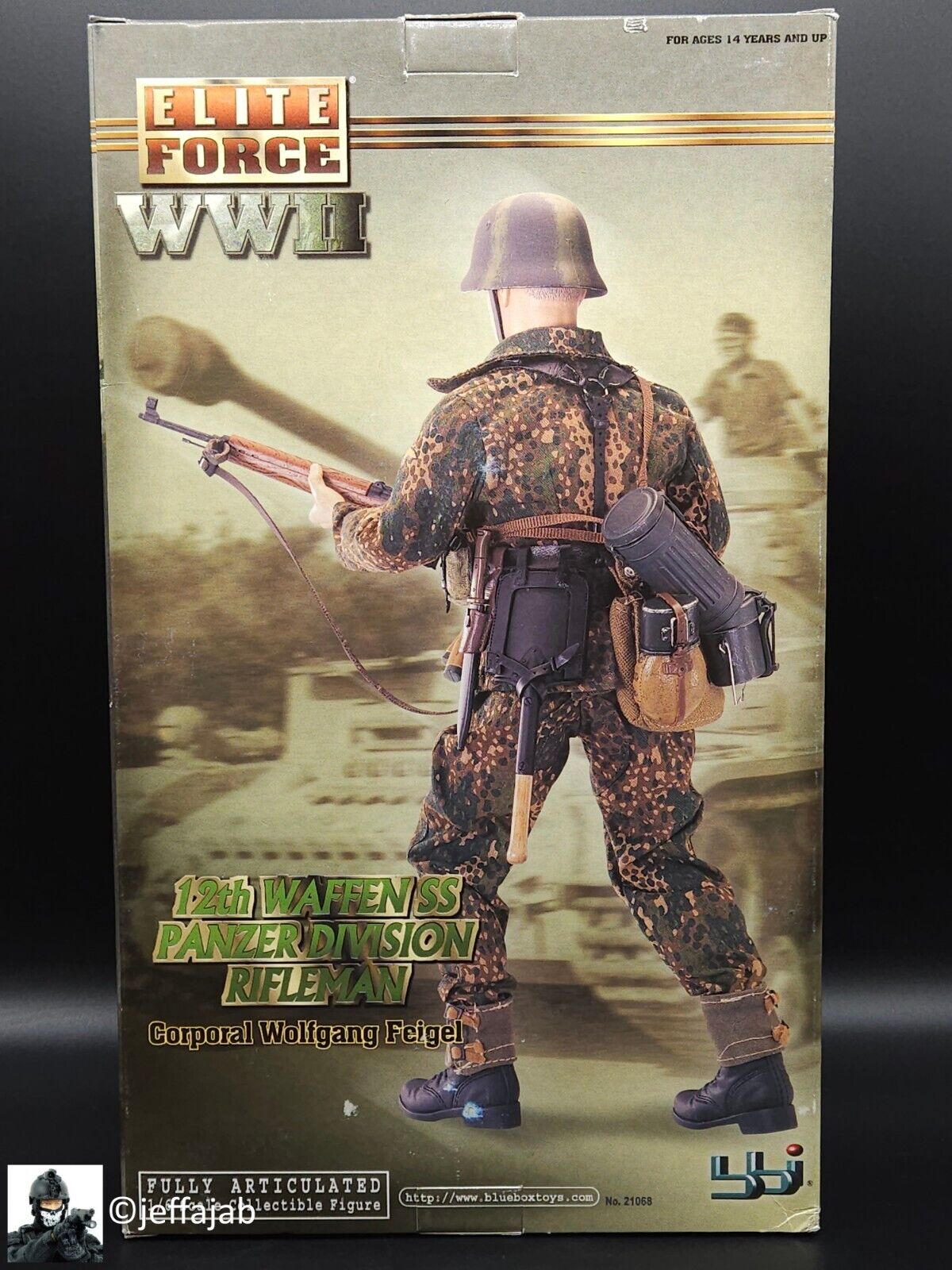 BBI Elite Force WWII German 12th SS Panzer Div Rifleman Wolfgang 12" Figure