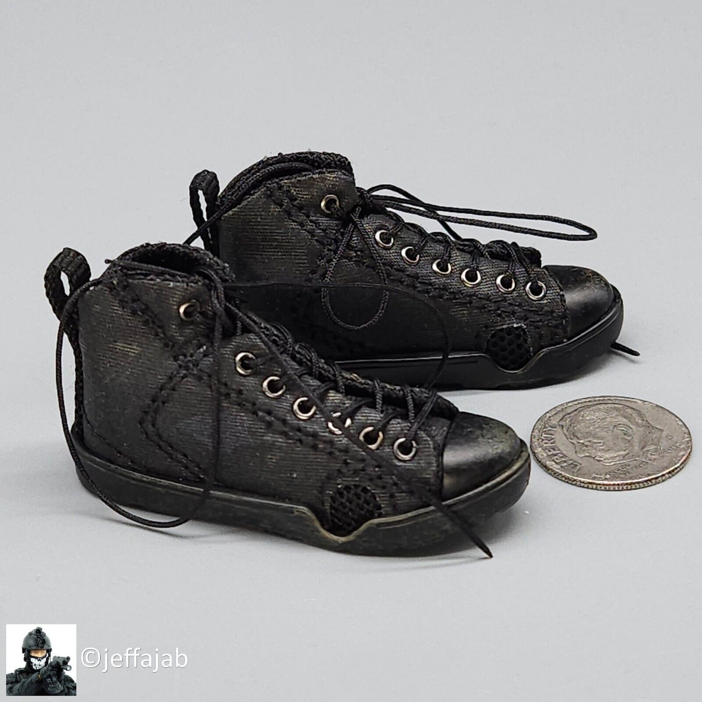 1:6 scale Easy & Simple ZERT Deathridge Remastered Black Urban Boots 12" Figures