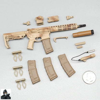 1:6 Easy & Simple CBRN Assault Team Special Ver. M4 Rifle Set for 12" Figures