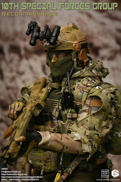 1:6 Easy & Simple 10th Special Forces Group Ghillie Cover w/ Hood