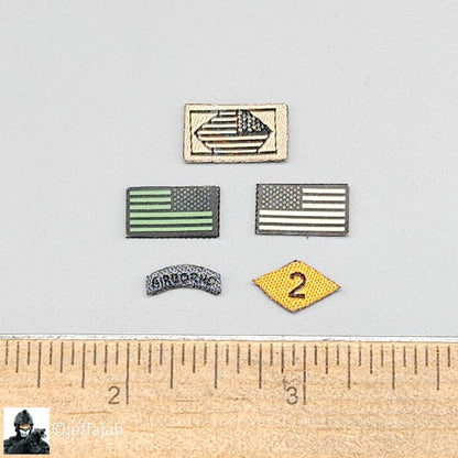 1:6 Easy & Simple 75th Ranger Regiment Patches Set for 12" Figures