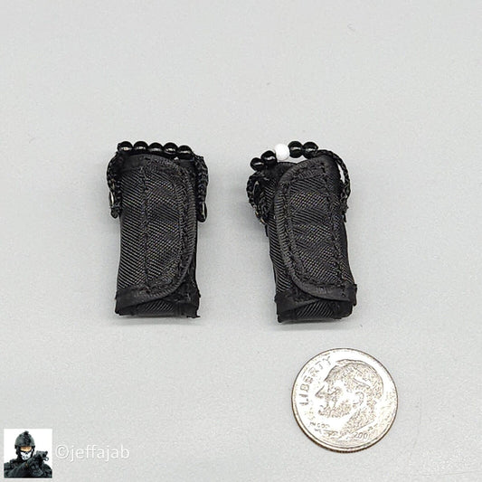 1:6 scale Soldier Story EODMU-11 Black Flotation Belt Pouches for 12" Figures