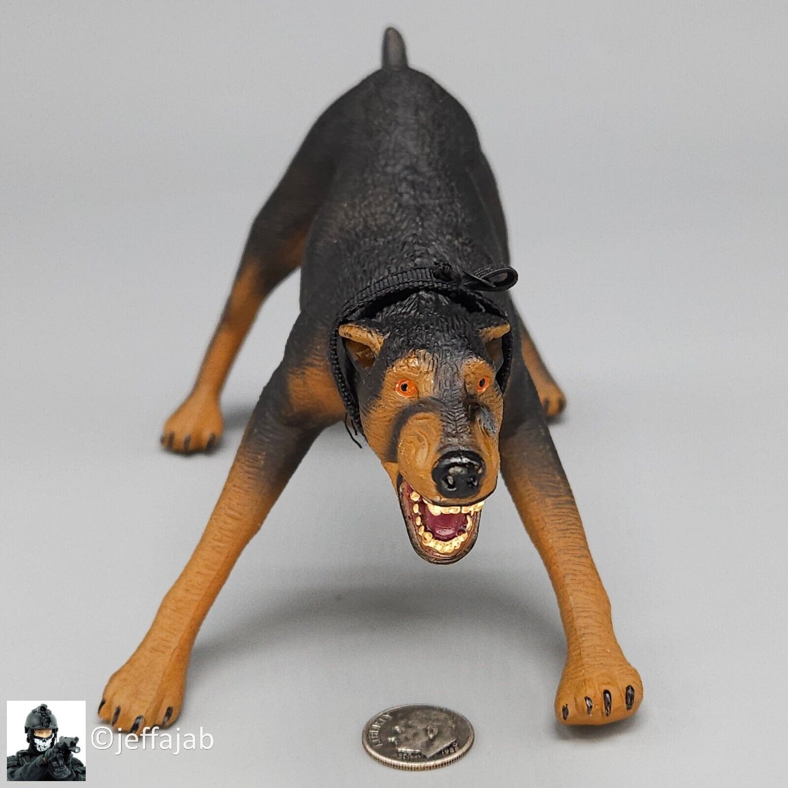 1:6 Villains Junkyard Jack Doberman Pinscher K-9 Security Dog #1 for 12" Figures