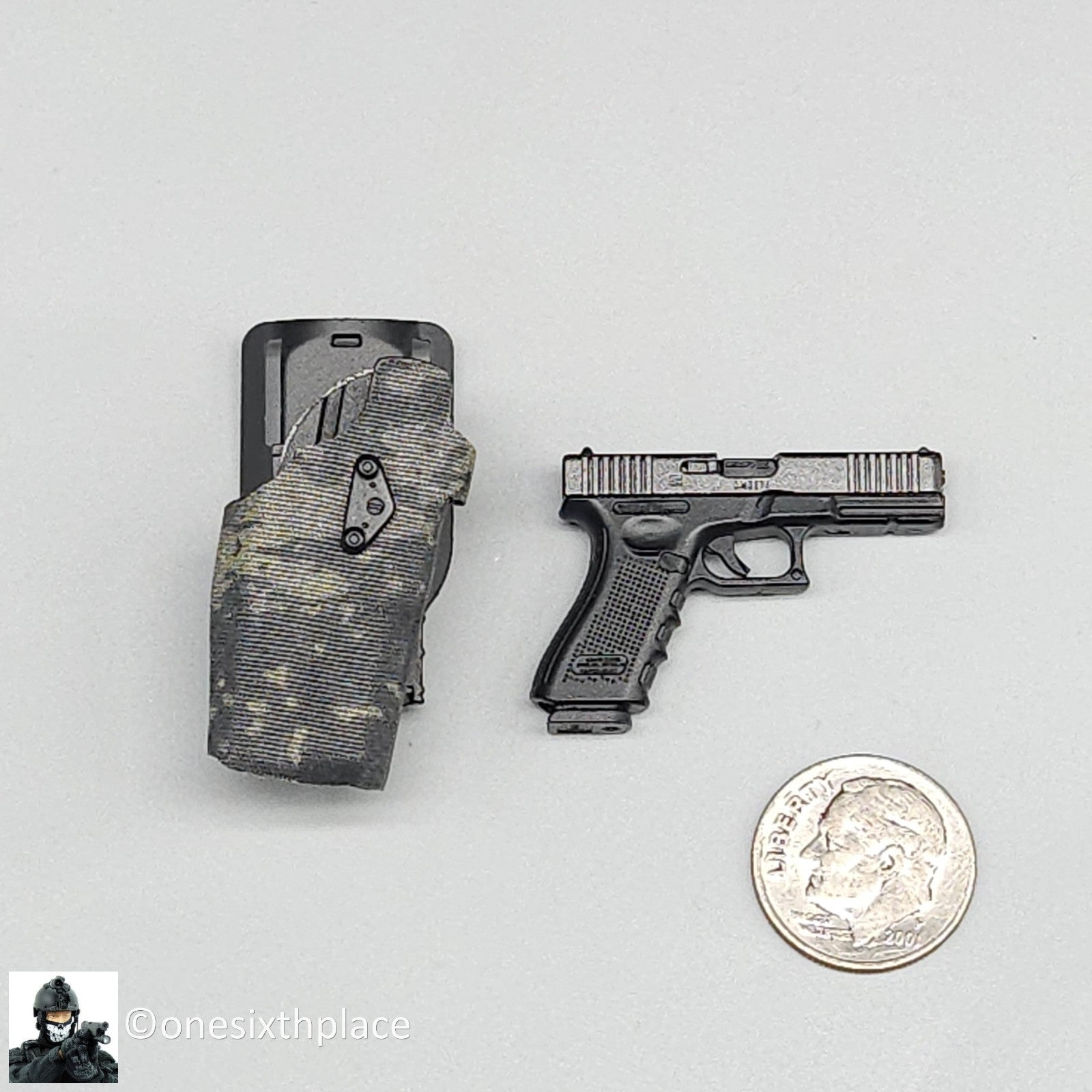 1:6 scale Easy & Simple Coalition Forces SAS Special Pistol w/ MCB Holster