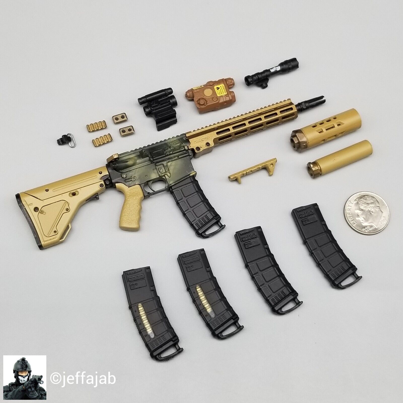 1:6 Easy & Simple Special Forces Group Crisis Response Force URGi M4 Rifle Set