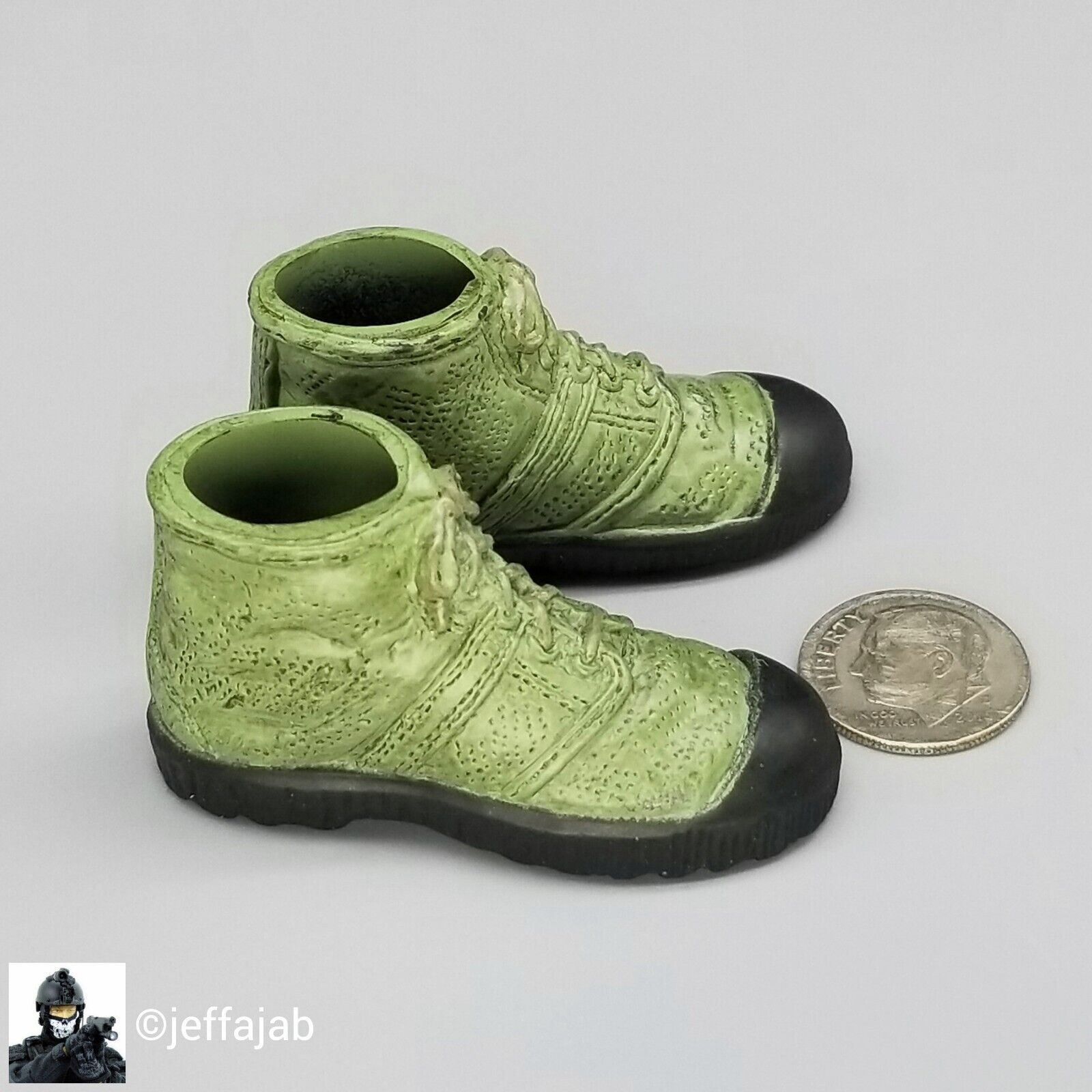 1;6 Ultimate Soldier Vietnam NVA Regular Green Boots for 12" GI Joe Dragon 