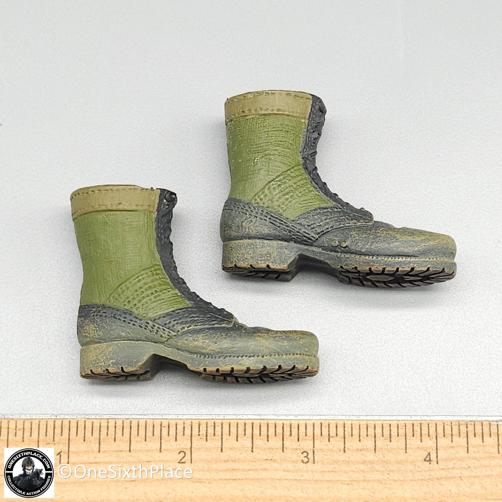 1:6 scale Dragon Vietnam US Lt Col Moore Jungle Boots (Foot Type) for 12" Figure