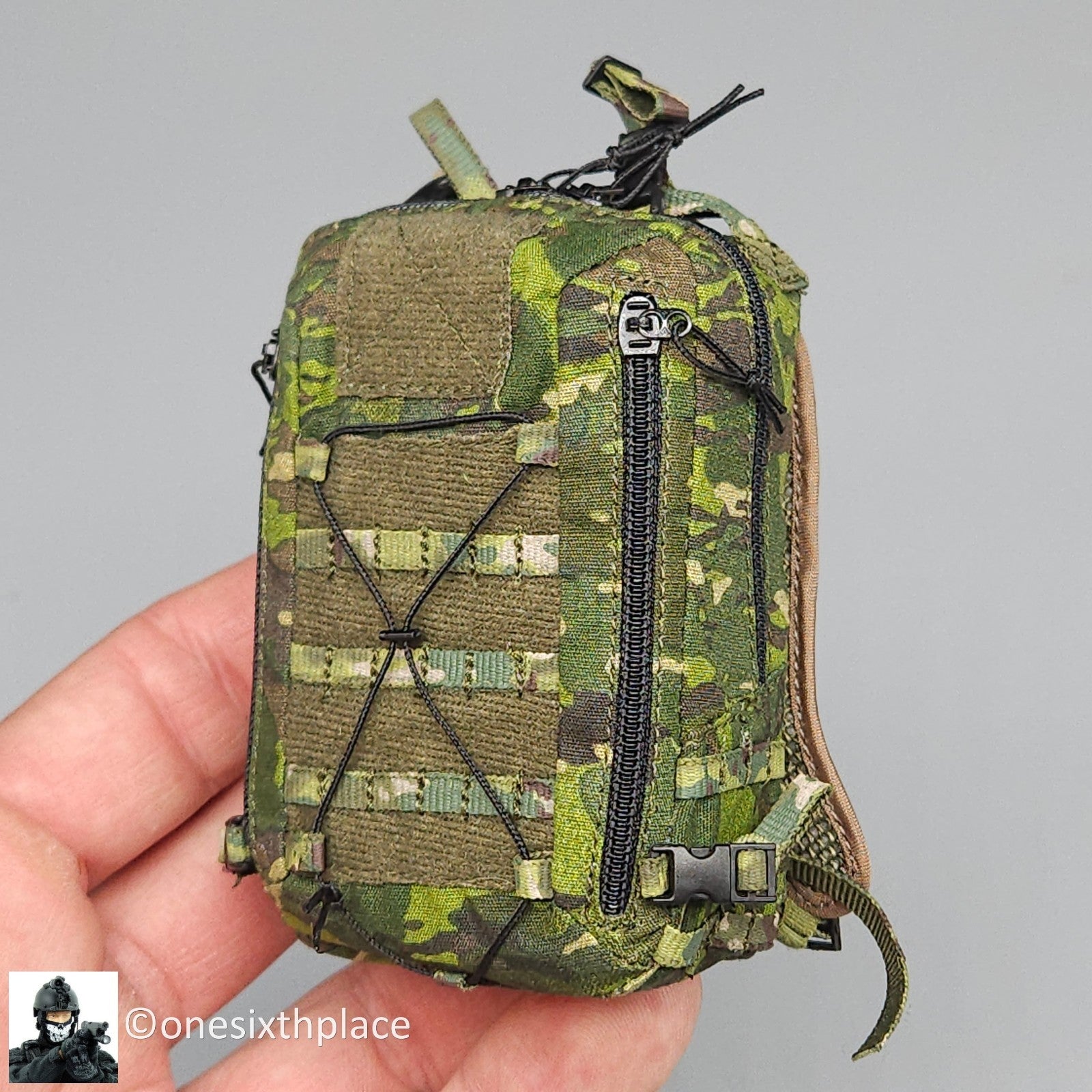 1:6 Flagset DEVGRU Jungle Dagger Multicam Tropic Camo Backpack 12" Figure