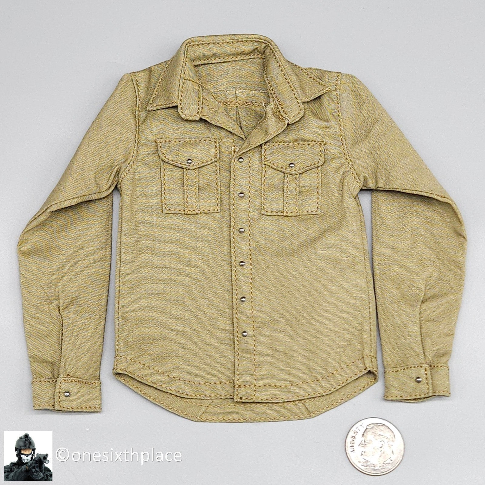 1:6 scale Easy & Simple Coalition Forces SAS Special Brown Shirt for 12" Figures