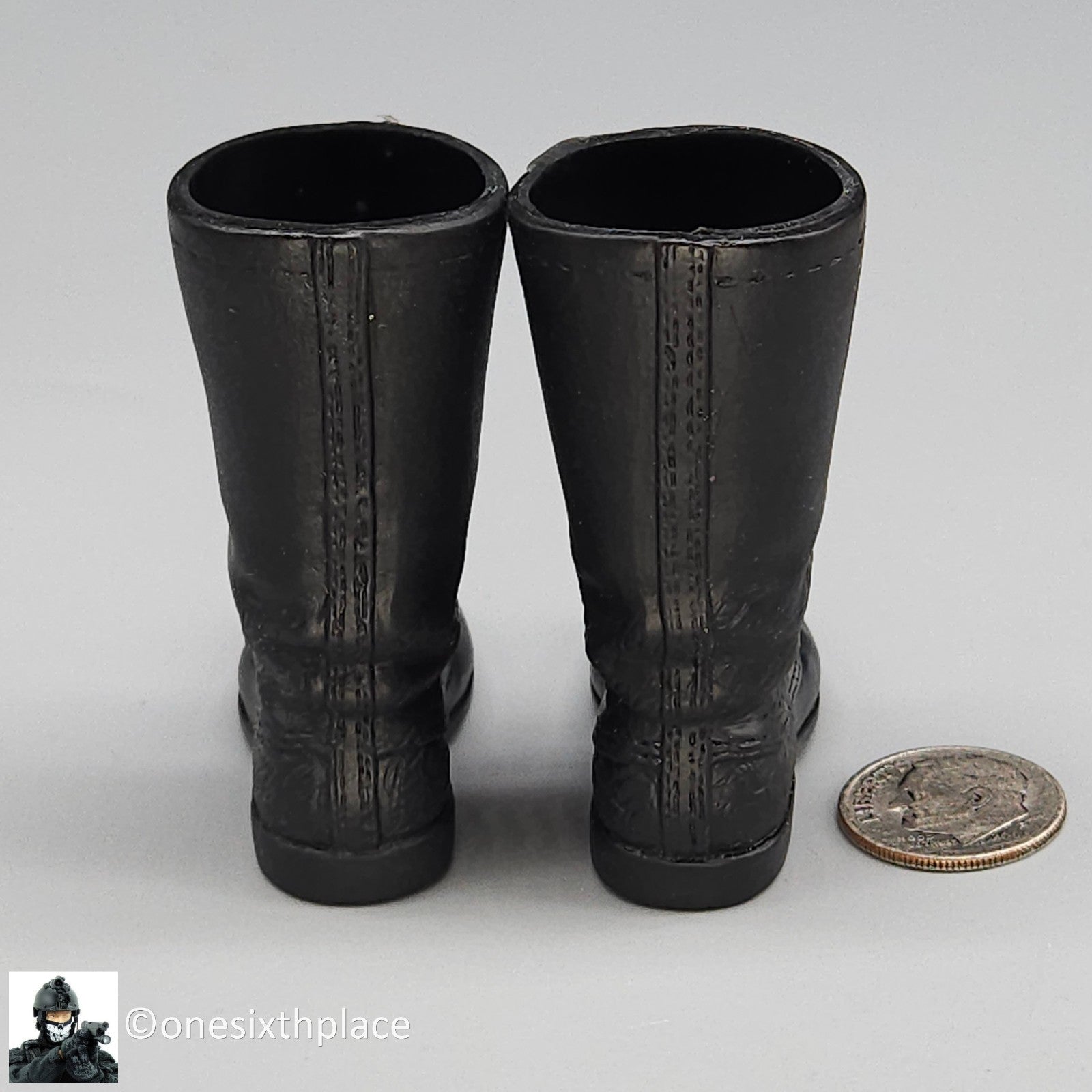 1:6 scale Ultimate Soldier WWII German NCO Black Boots for 12" Figures