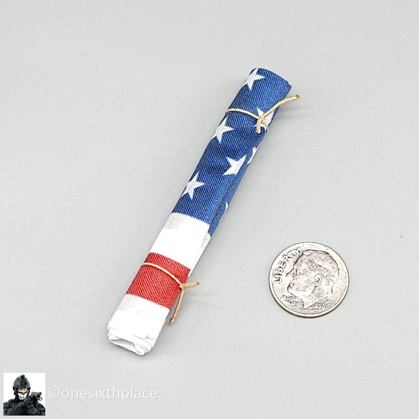 1:6 Easy & Simple 75th Ranger Regiment Rolled American Flag for 12" Figures