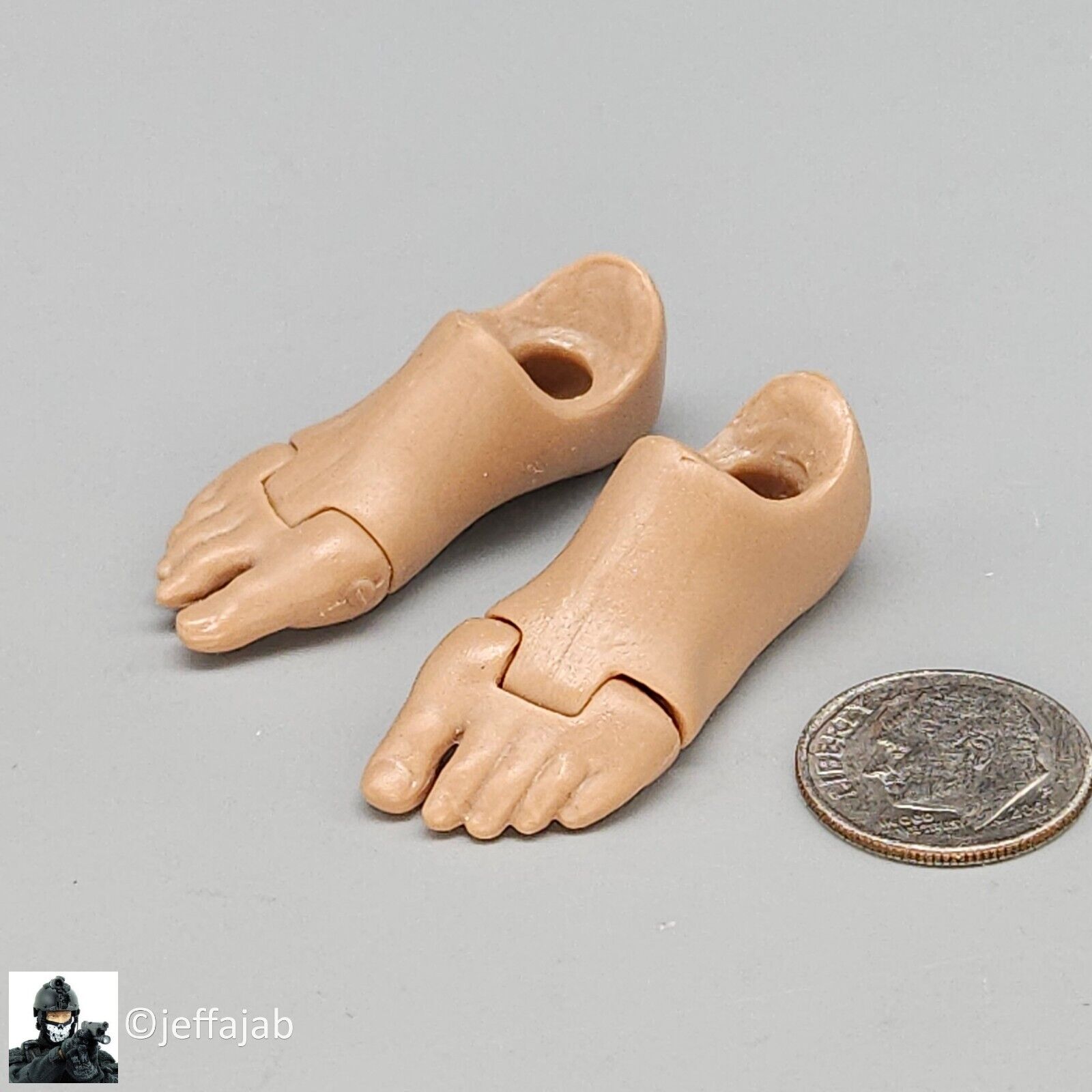 1:6 DiD Advanced Male Body (Slim Version) 2.0 Male Feet for 12" Figures