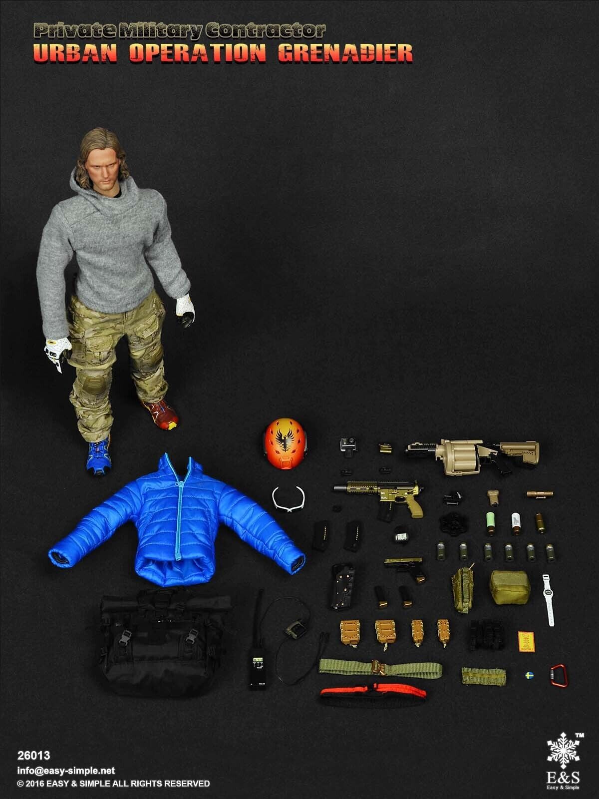 1:6 scale Easy & Simple PMC Urban Operation Grenadier 12" Action Figure 26013