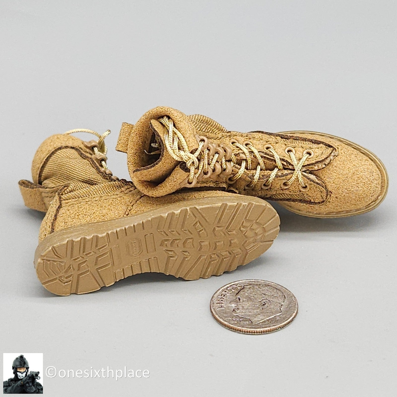 1:6 scale Easy & Simple Russian ALPHA Team Leader Combat Boots for 12" Figures