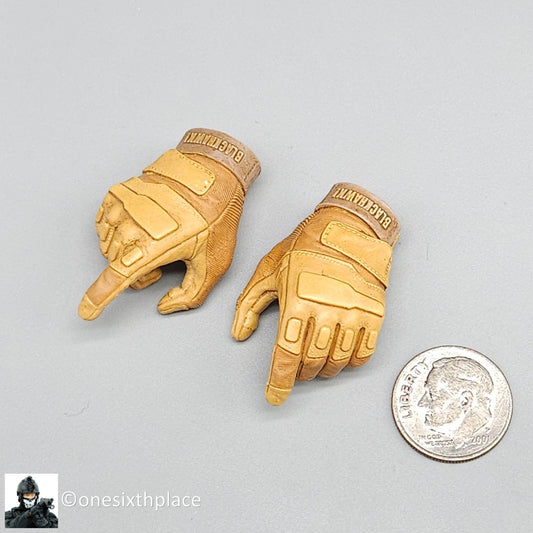 1:6 DamToys Operation Red Sea PLA Navy Corpsman Tan Gloved Hands for 12" Figures