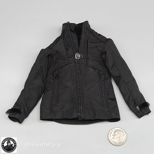 1:6 scale Fire Girl Female Black Soft Shell Tactical Jacket for 12" Figures