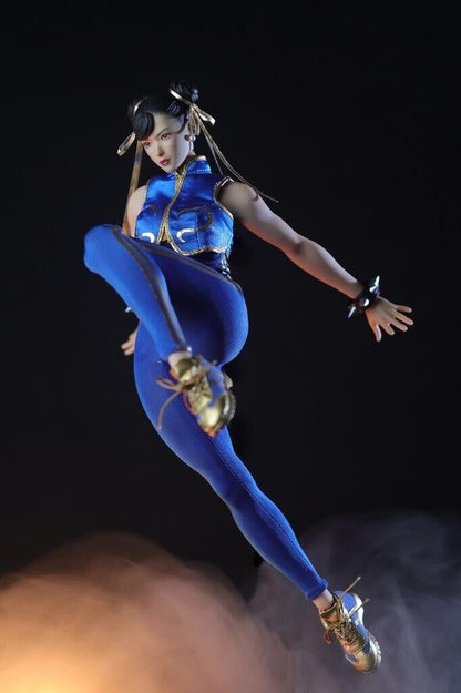 1:6 scale Star Man Female Fighter Li Blue Jumpsuit Version 12" Action Figure